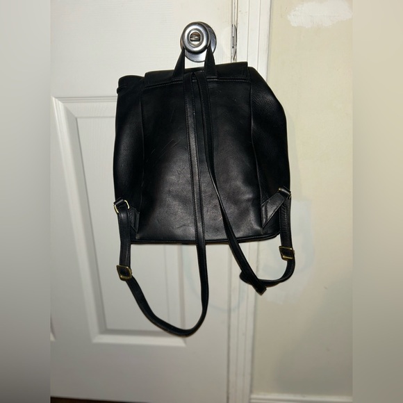 Sleek Black CoachWomen's Backpack. - Picture 2 of 3